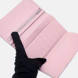 Hermes Bearn Rose Sakura Chevre Wallet