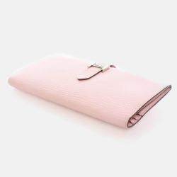 Hermes Bearn Rose Sakura Chevre Wallet