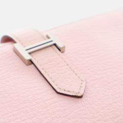 Hermes Bearn Rose Sakura Chevre Wallet