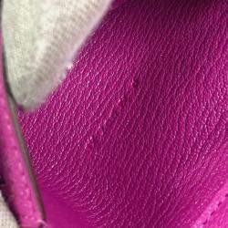Hermes Bearn Compact Combination Pink Purple Chevre Magnolia Tri-Fold Wallet  