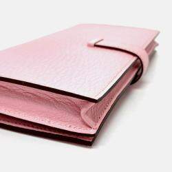 Hermes Long Pink Leather Wallet