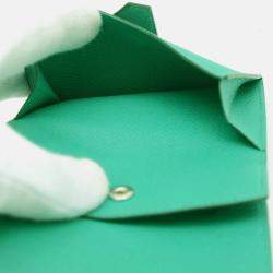 Hermes Bearn Mini Vert Jade Epsom  Wallet