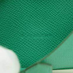 Hermes Bearn Mini Vert Jade Epsom  Wallet