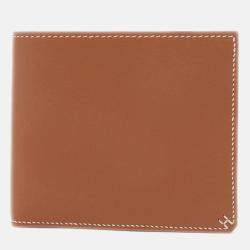 Hermes H Series Gold Evercolor Bi-Fold Compact Wallet 