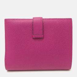 Hermes  Rose Purple Folded Wallet