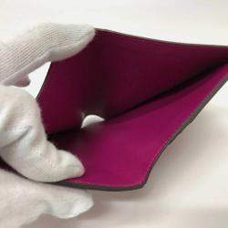 Hermes  Rose Purple Folded Wallet