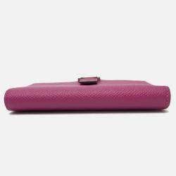 Hermes  Rose Purple Folded Wallet