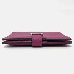 Hermes  Rose Purple Folded Wallet
