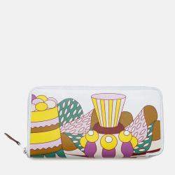 Hermes Azap Silk In La Patisserie Francaise Blue Brume Swift Long Wallet