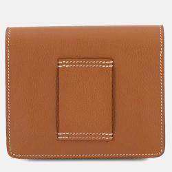 Hermes Roulis Evercolor Gold Slim Bi-Fold Wallet