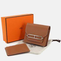 Hermes Roulis Evercolor Gold Slim Bi-Fold Wallet