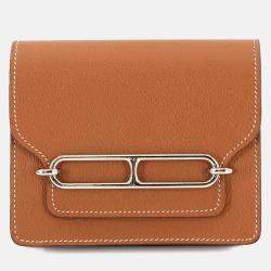 Hermes Roulis Evercolor Gold Slim Bi-Fold Wallet
