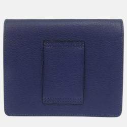 Hermes Lauris Evercolor Blue Saphir Zephyr Coin Case