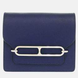 Hermes Lauris Evercolor Blue Saphir Zephyr Coin Case