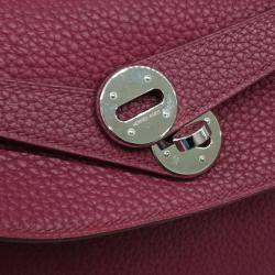 Pre Owned Hermes Lindy 34 Red Leather bag