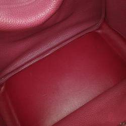 Pre Owned Hermes Lindy 34 Red Leather bag