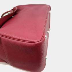 Pre Owned Hermes Lindy 34 Red Leather bag