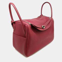 Pre Owned Hermes Lindy 34 Red Leather bag
