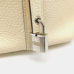 Hermes Beige Leather Rock Picotan 18 bag