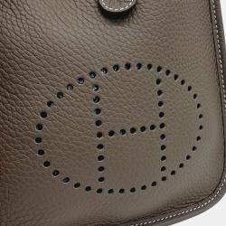 Hermes Evelyn 16 Brown Grey Leather Bag