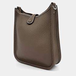 Hermes Evelyn 16 Brown Grey Leather Bag