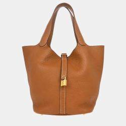 Hermes Picotin Lock 26 Gold Taurillon Clemence Handbag