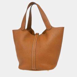 Hermes Picotin Lock 26 Gold Taurillon Clemence Handbag