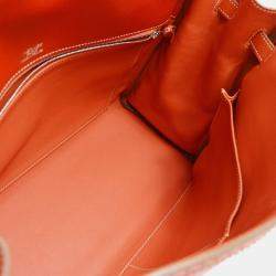 Hermes Kelly 35 Ghillies Retourne Sanguine Grand H Swift Handbag
