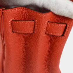 Hermes Kelly 28 Retourne Red Togo Handbag