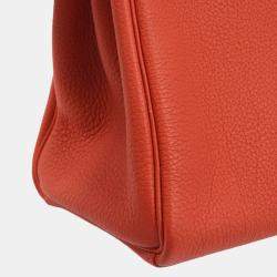 Hermes Kelly 28 Retourne Red Togo Handbag