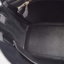 Hermes Kelly 32 Retourne Black Togo Handbag