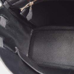 Hermes Kelly 32 Retourne Black Togo Handbag