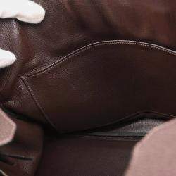 Pre Owned Hermes Birkin 30 Chocolat Togo Handbag 