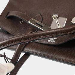 Pre Owned Hermes Birkin 30 Chocolat Togo Handbag 