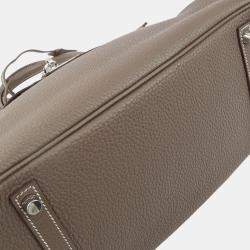 Hermes Birkin 30 Etoupe Taurillon Clemence Handbag