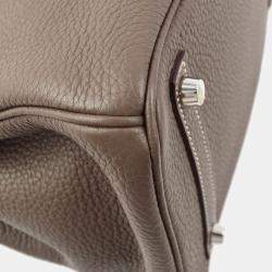 Hermes Birkin 30 Etoupe Taurillon Clemence Handbag