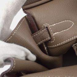 Hermes Birkin 30 Etoupe Taurillon Clemence Handbag