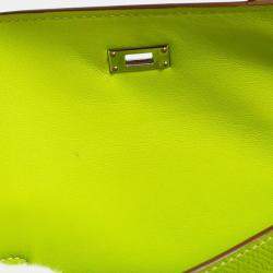 Hermes Tiny Kelly Kiwi Epsom Handbag