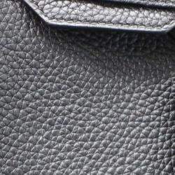 Hermes Birkin 30 Black Taurillon Clemence Handbag