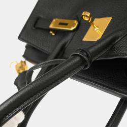 Hermes Birkin 30  Black Togo Handbag