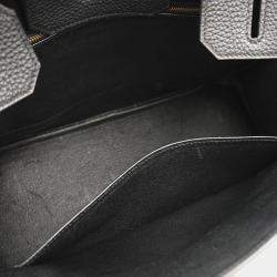 Hermes Birkin 30  Black Togo Handbag