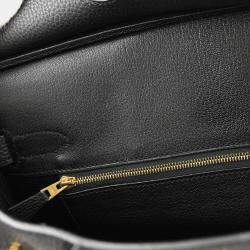 Hermes Birkin 30  Black Togo Handbag