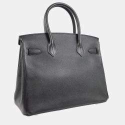 Hermes Birkin 30 Black Epsom Handbag
