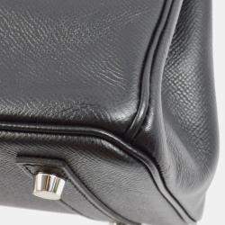 Hermes Birkin 30 Black Epsom Handbag