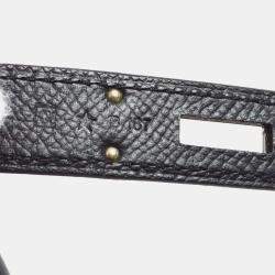 Hermes Birkin 30 Black Epsom Handbag