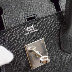 Hermes Birkin 30 Black Epsom Handbag