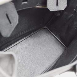 Hermes Birkin 30 Black Epsom Handbag