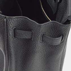 Hermes Birkin 25  Black Togo Handbag