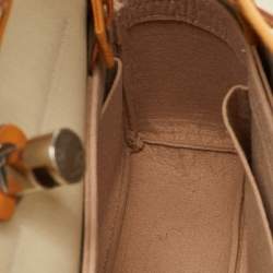 Hermes Ecru/Natural Toile Canvas and Vache Leather Herbag Zip 31 Bag
