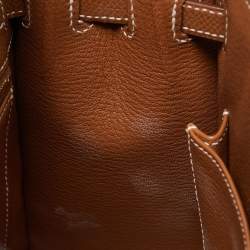 Hermes Gold Epsom Leather Gold Finish Kelly Sellier 25 Bag
